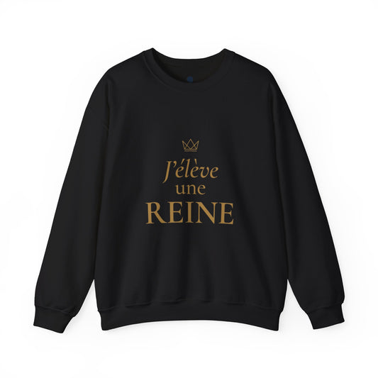 Sweat Maman J'élève une Reine — Cadeau Maman AfroBright Kids